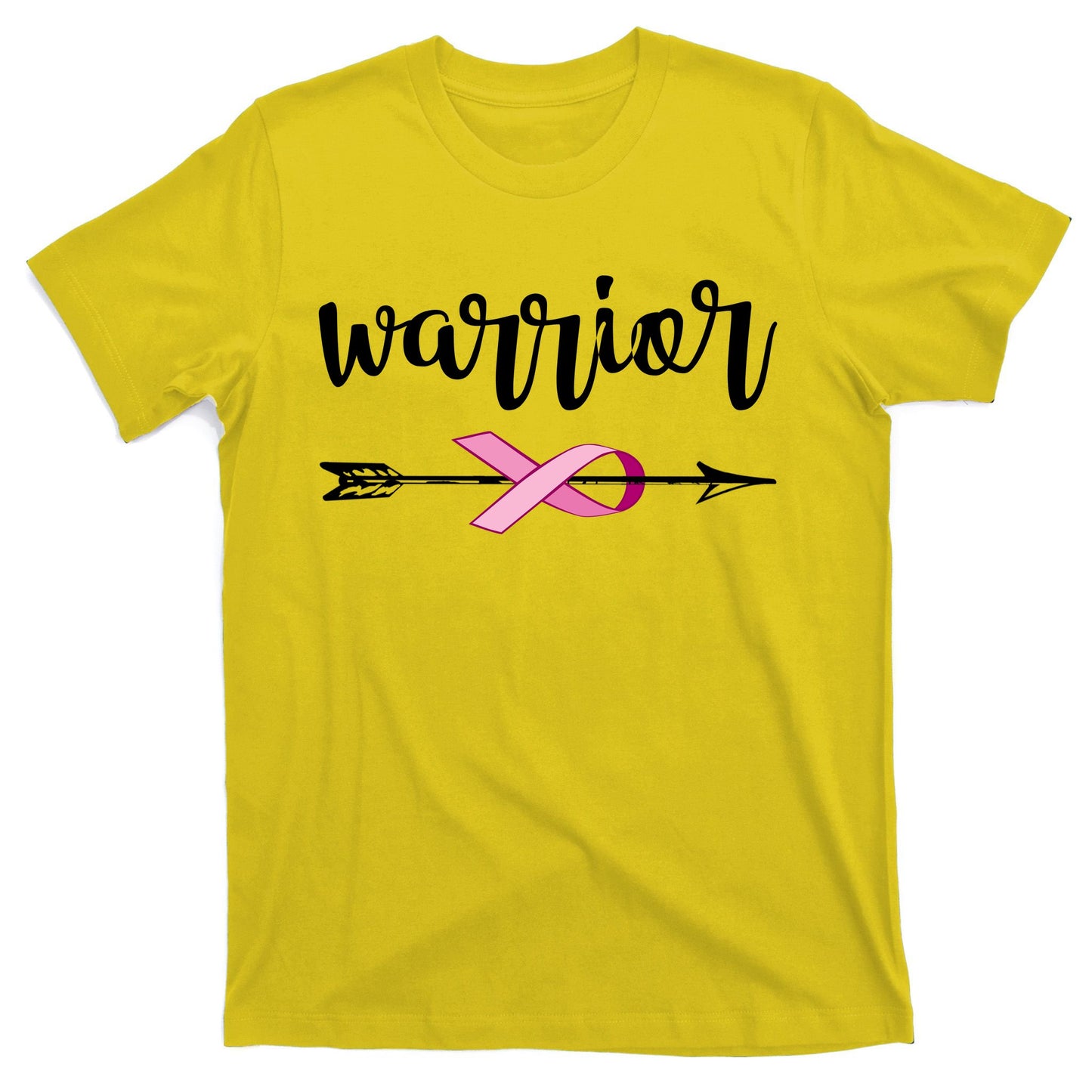 Warrior Ribbon Breast Cancer Awareness T-Shirt