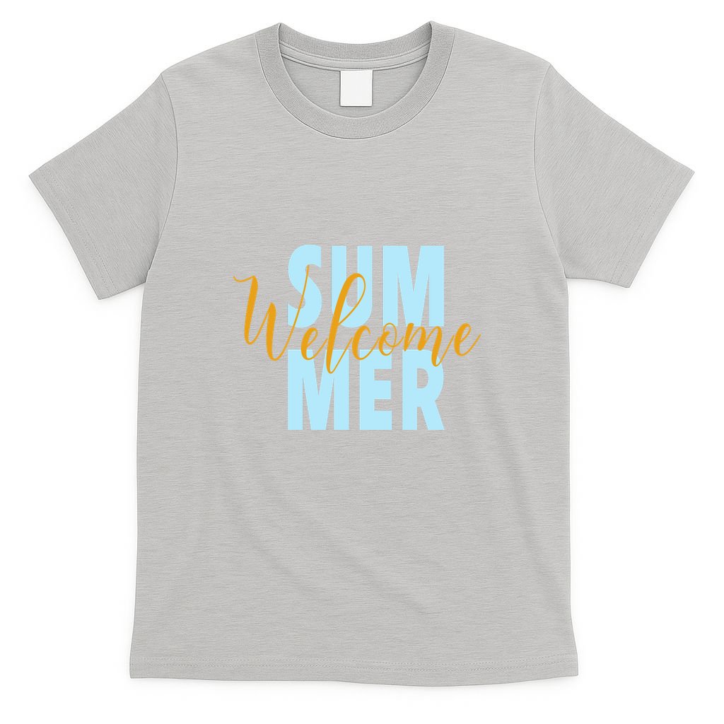 Welcome Summer | Beach Graphic Tops Summer Vacation T-Shirt