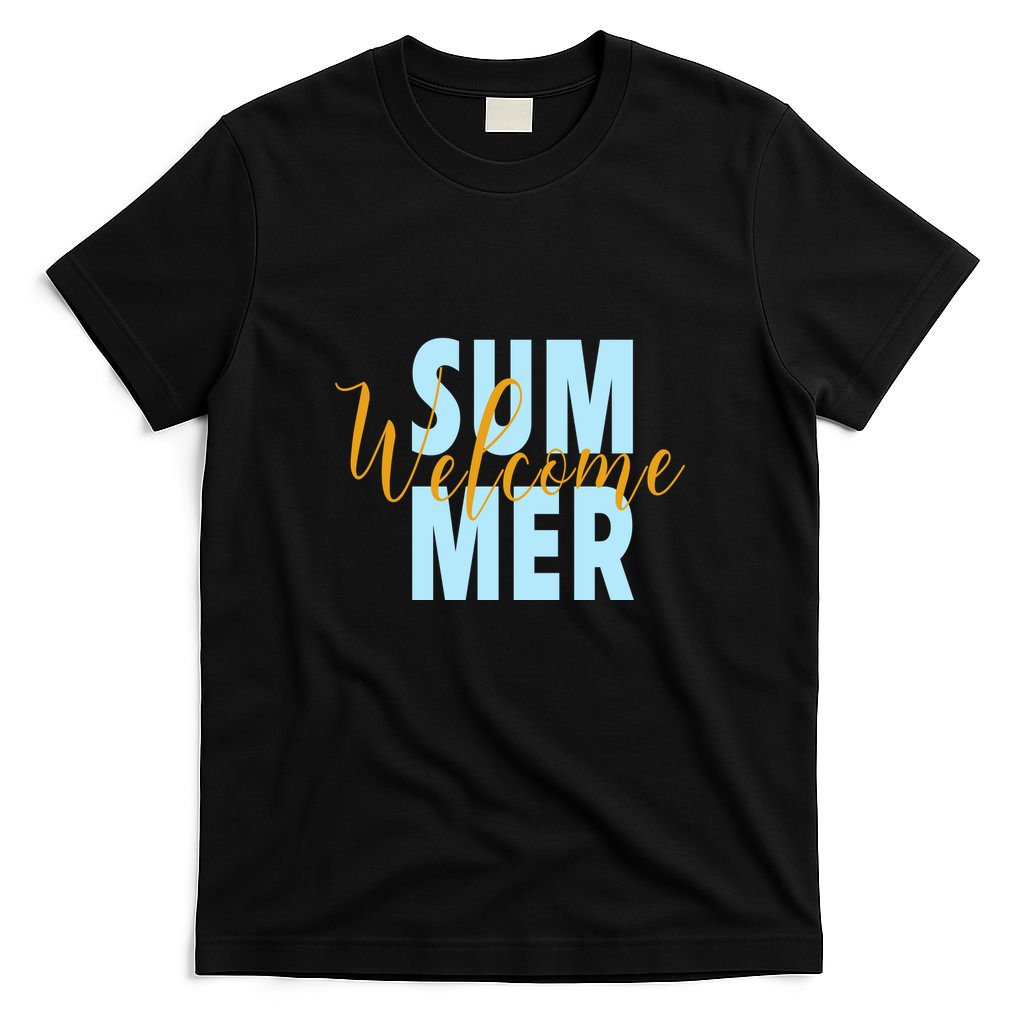 Welcome Summer | Beach Graphic Tops Summer Vacation T-Shirt