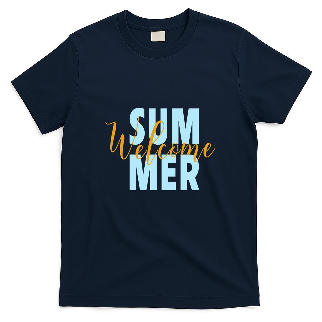 Welcome Summer | Beach Graphic Tops Summer Vacation T-Shirt