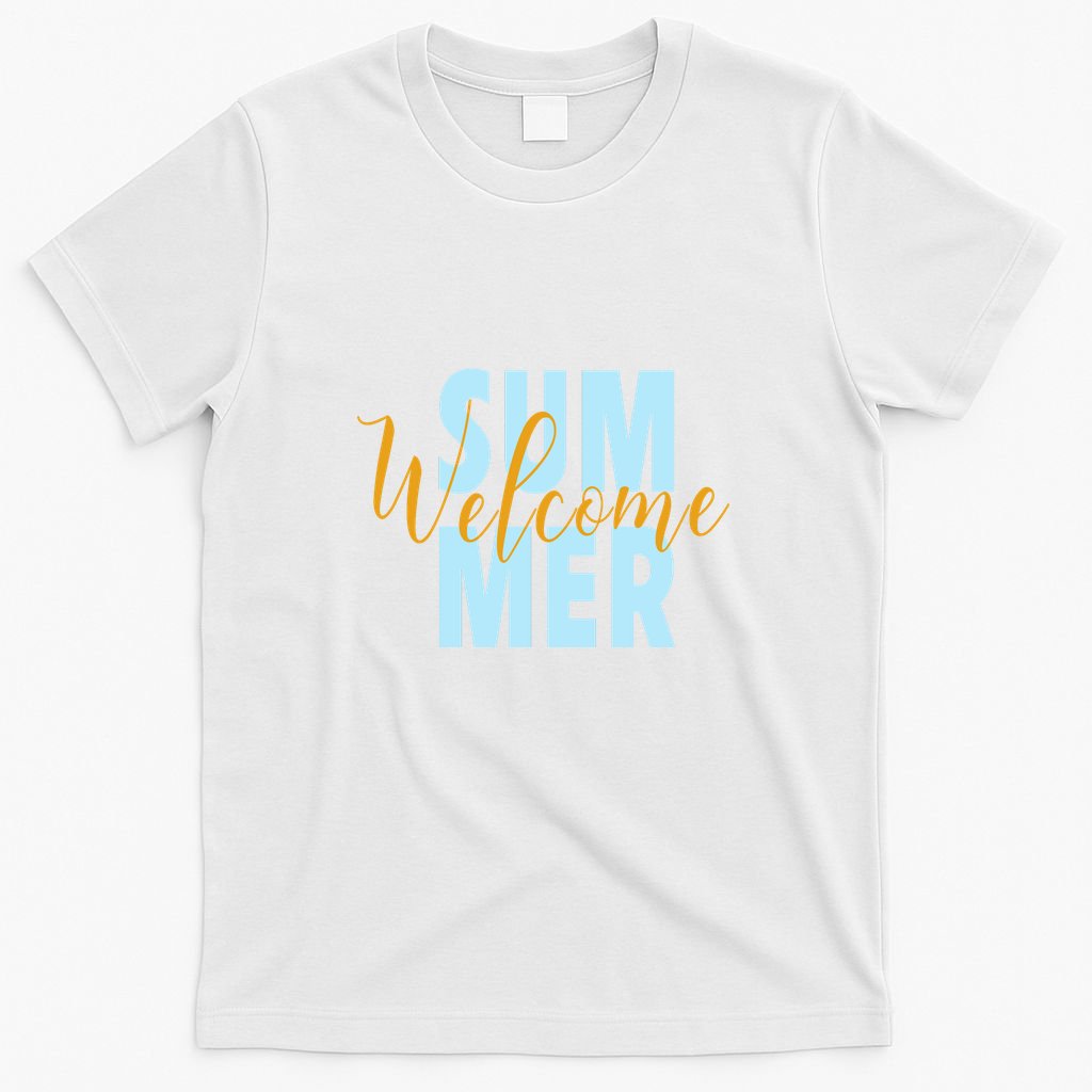 Welcome Summer | Beach Graphic Tops Summer Vacation T-Shirt