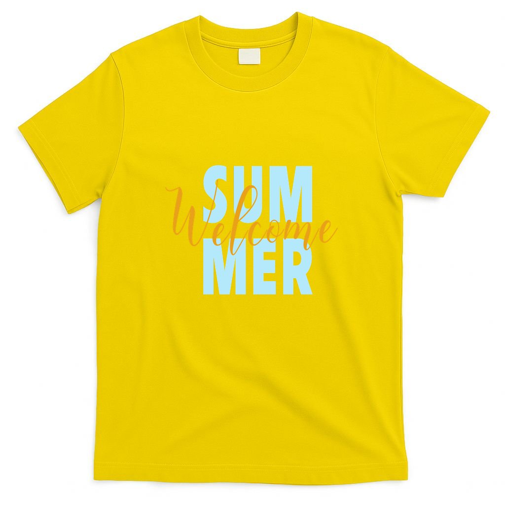Welcome Summer | Beach Graphic Tops Summer Vacation T-Shirt