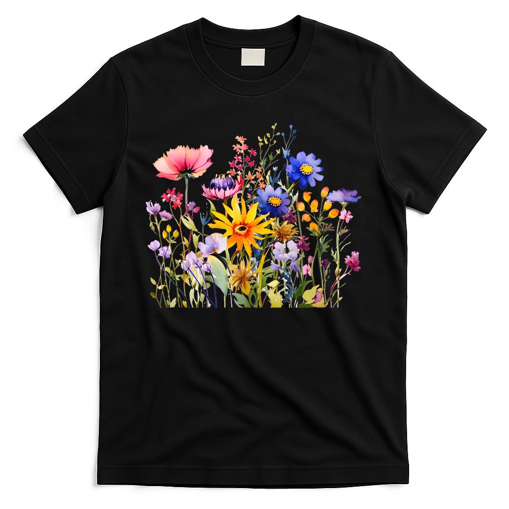 Wildflower Summer Flowers Blooming Floral Graphic T-Shirt