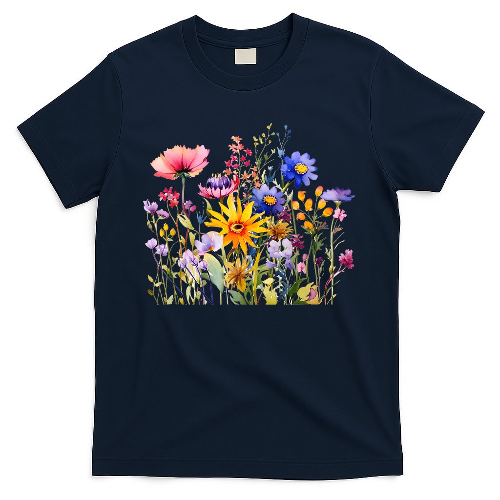 Wildflower Summer Flowers Blooming Floral Graphic T-Shirt