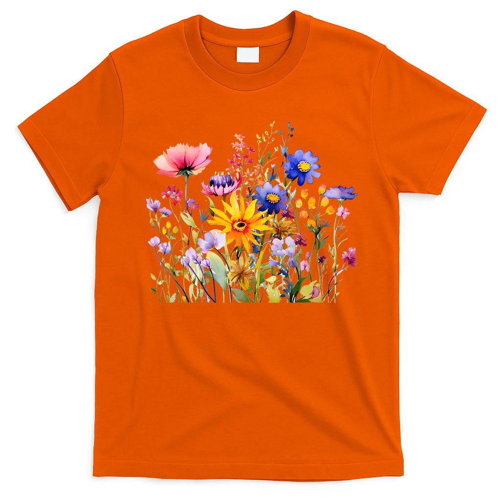 Wildflower Summer Flowers Blooming Floral Graphic T-Shirt
