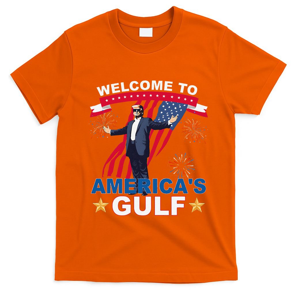 Welcome To AmericaS Gulf Mexico Funny President Trump T-Shirt