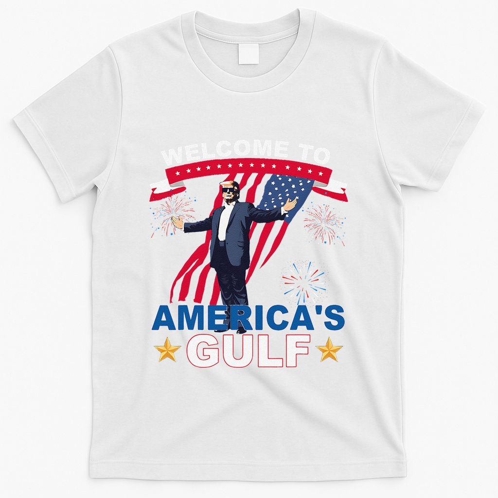 Welcome To AmericaS Gulf Mexico Funny President Trump T-Shirt