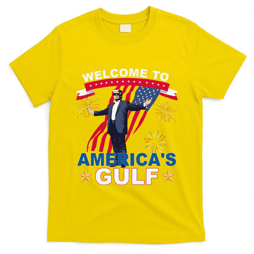 Welcome To AmericaS Gulf Mexico Funny President Trump T-Shirt