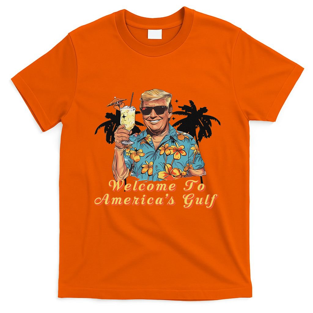 Welcome To AmericaS Gulf Funny Trump Beach Cruise T-Shirt
