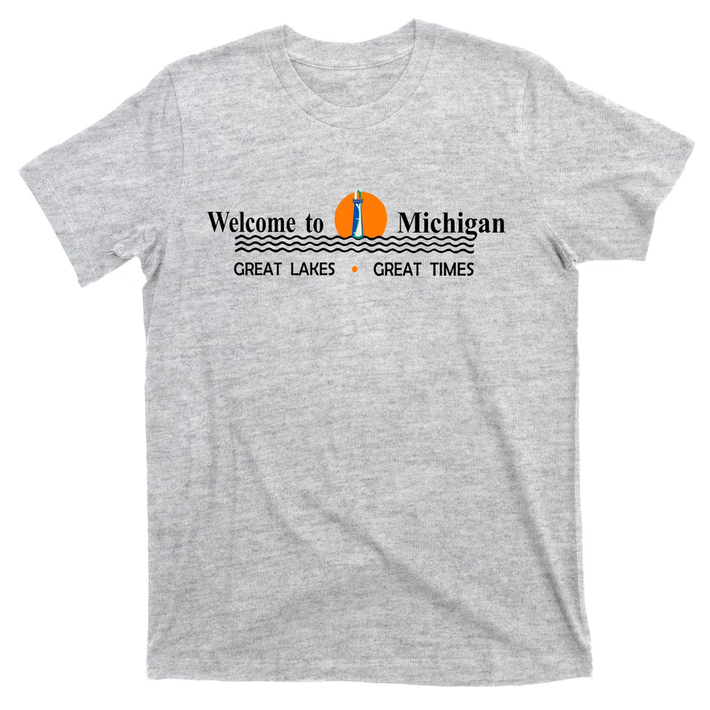 Welcome To Michigan Logo Great Lakes Great Times T-Shirt