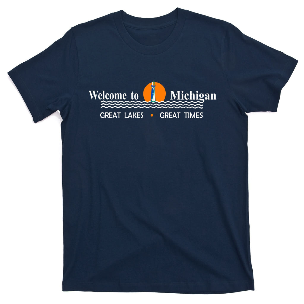 Welcome To Michigan Logo Great Lakes Great Times T-Shirt