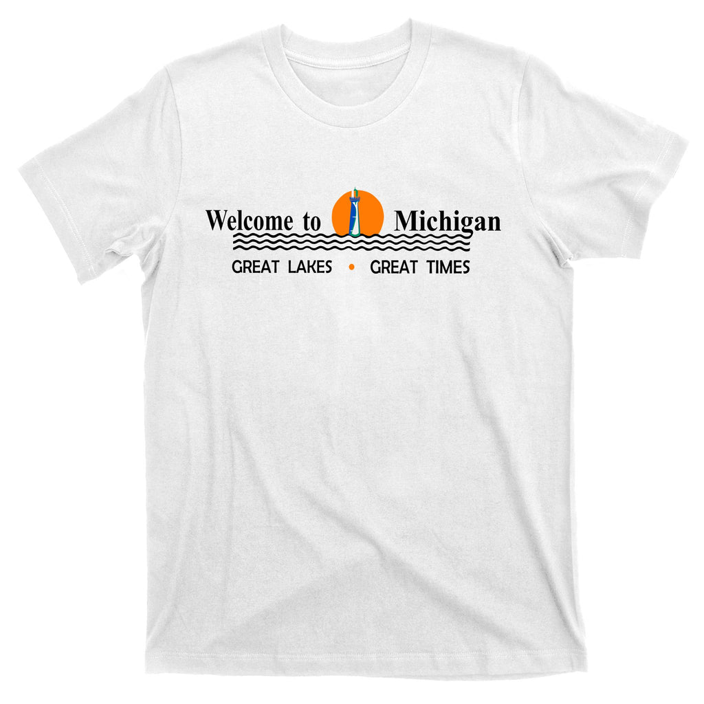 Welcome To Michigan Logo Great Lakes Great Times T-Shirt