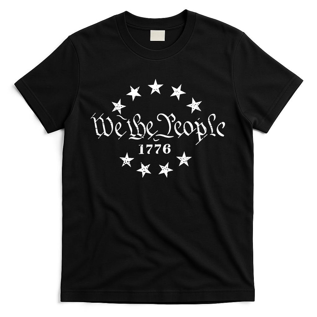 We The People Patriotic 4th Of July American Flag T-Shirt