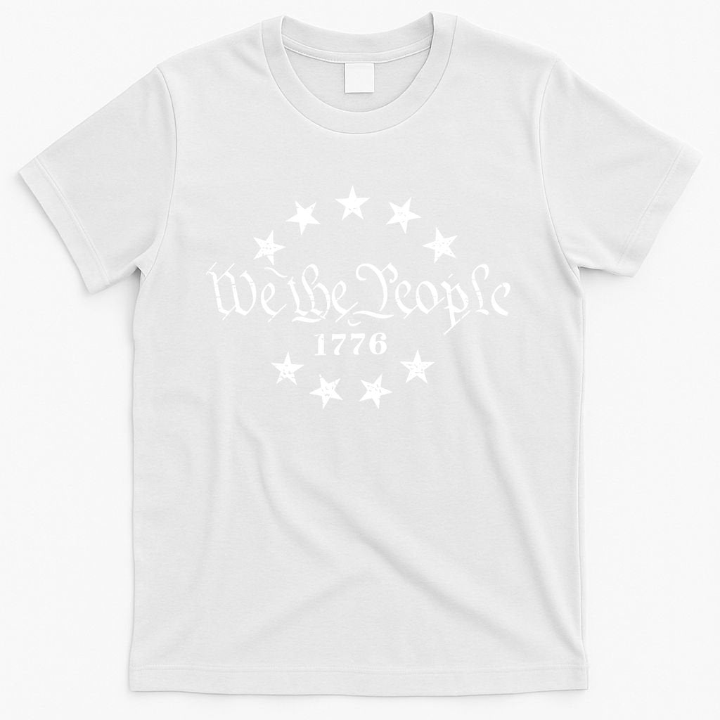 We The People Patriotic 4th Of July American Flag T-Shirt