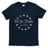 We The People Betsy Ross Flag 4th Of July Us Constitution T-Shirt