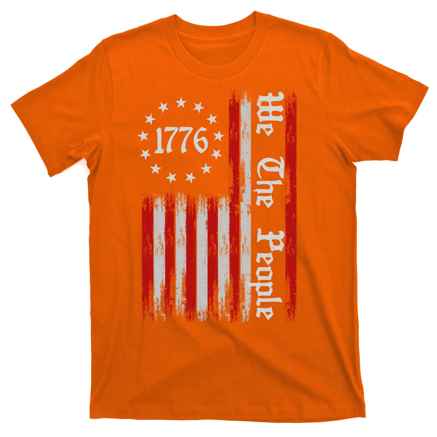 We The People 1776 Distressed USA American Flag T-Shirt
