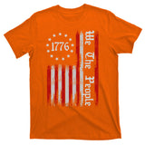 We The People 1776 Distressed USA American Flag T-Shirt