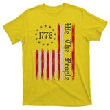 We The People 1776 Distressed USA American Flag T-Shirt