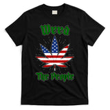 Weed The People Marijuana Usa Flag Funny T-Shirt