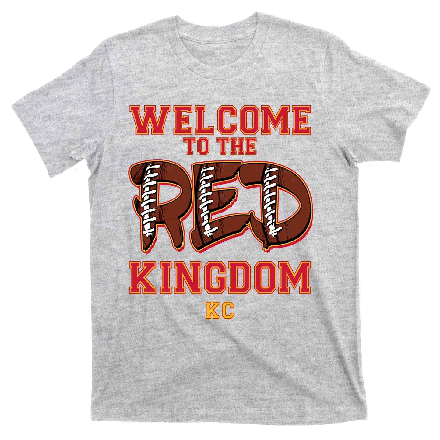 Welcome To The Red Kingdom Kansas City Football Sports Fan T-Shirt