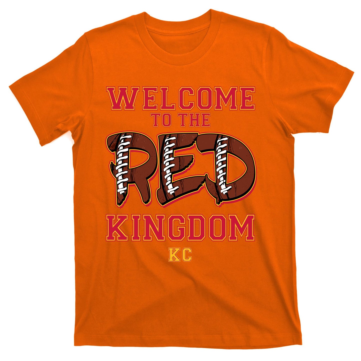 Welcome To The Red Kingdom Kansas City Football Sports Fan T-Shirt