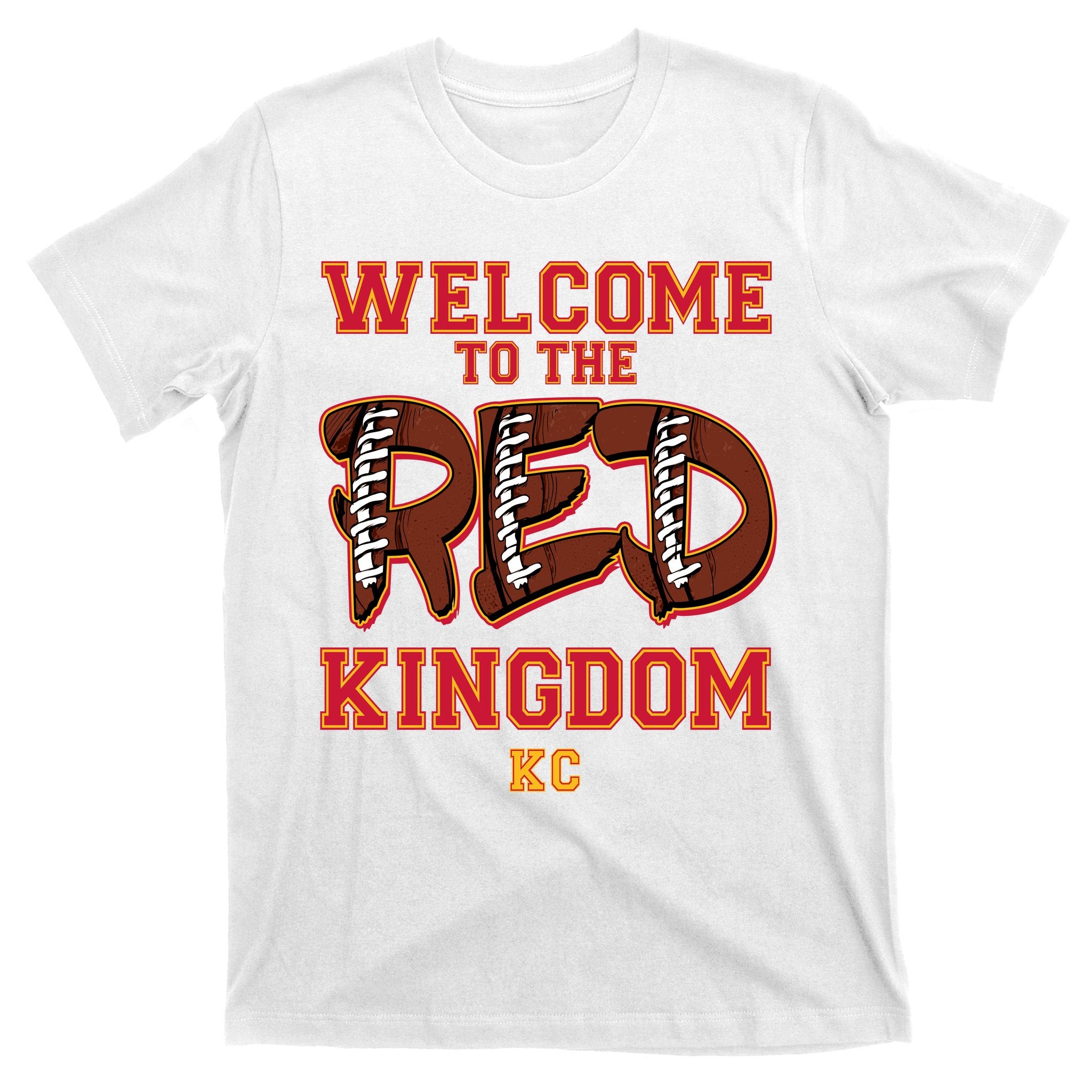 Welcome To The Red Kingdom Kansas City Football Sports Fan T-Shirt