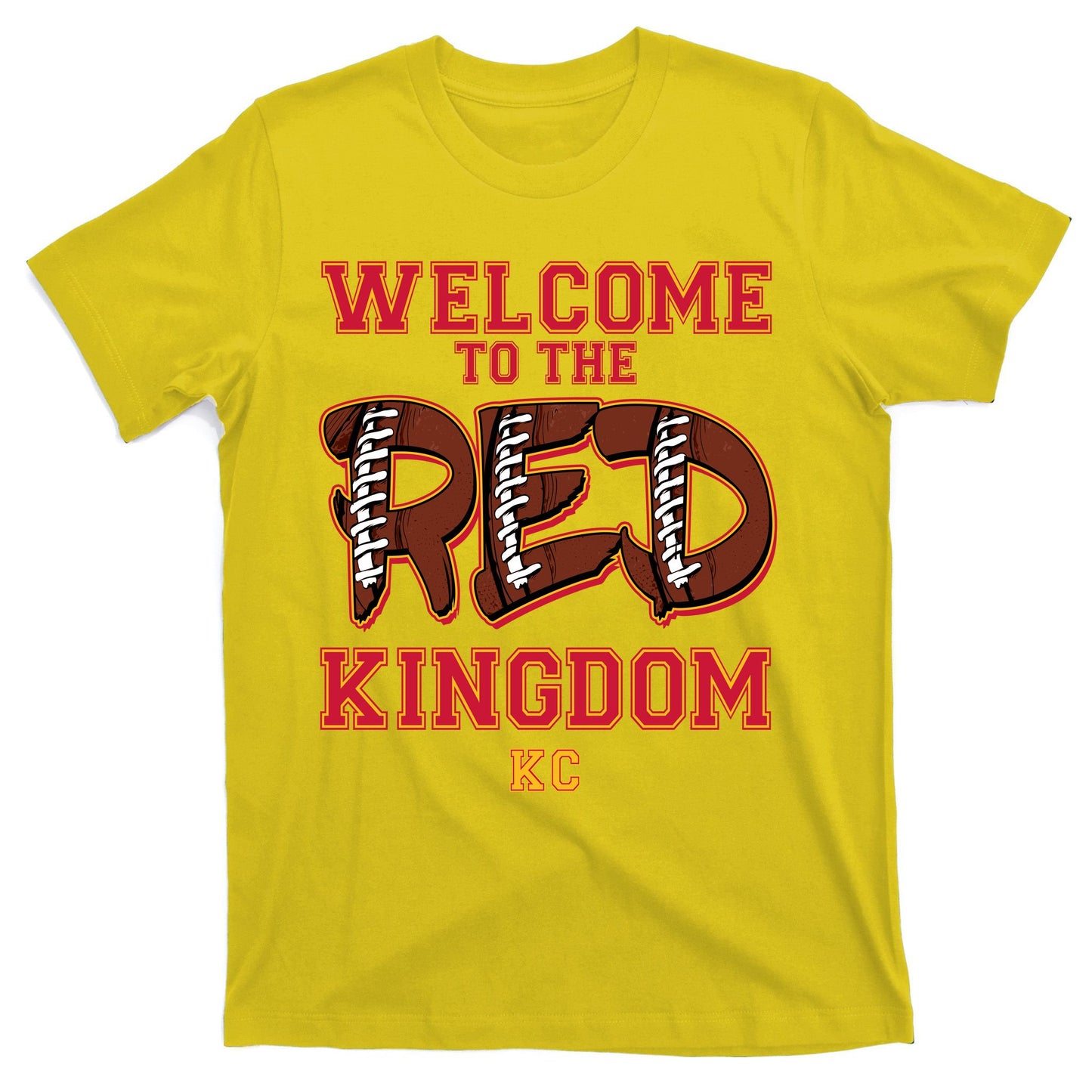 Welcome To The Red Kingdom Kansas City Football Sports Fan T-Shirt