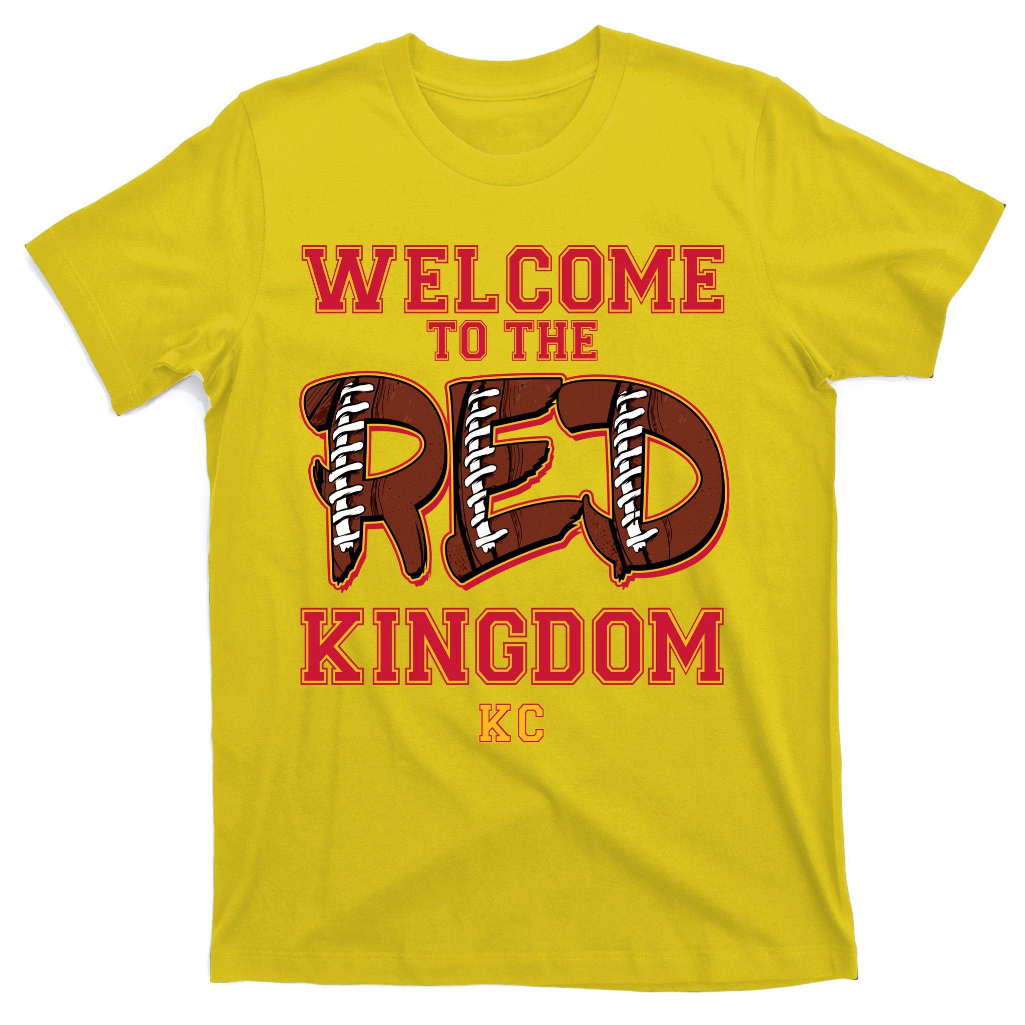 Welcome To The Red Kingdom Kansas City Football Sports Fan T-Shirt