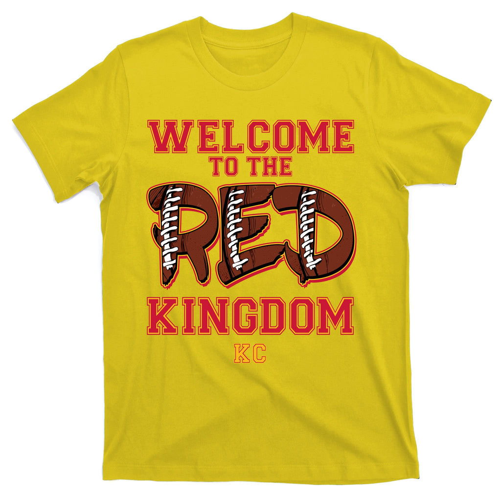 Welcome To The Red Kingdom Kansas City Football Sports Fan T-Shirt