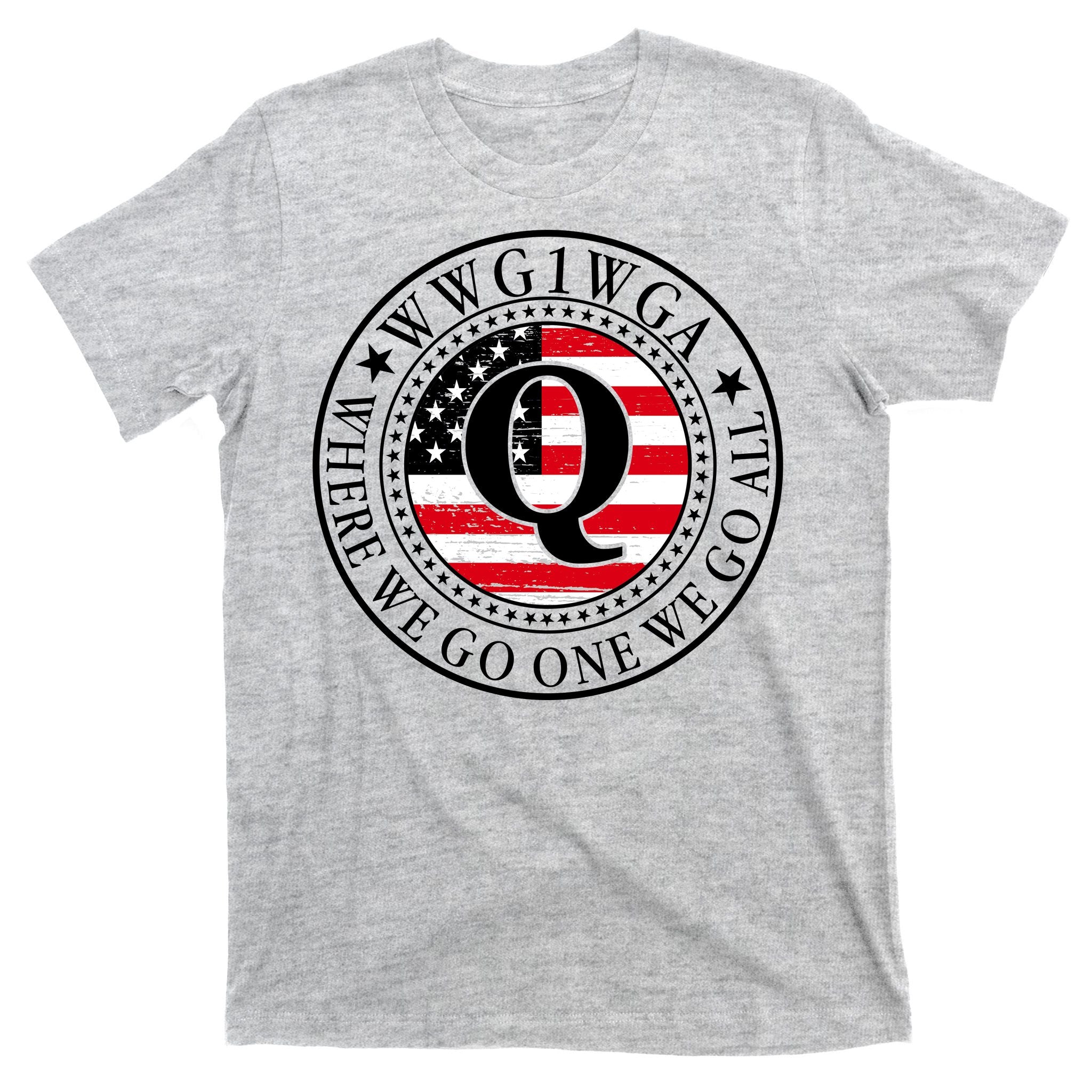 WWG1WGA Qanon Flag Emblem T-Shirt