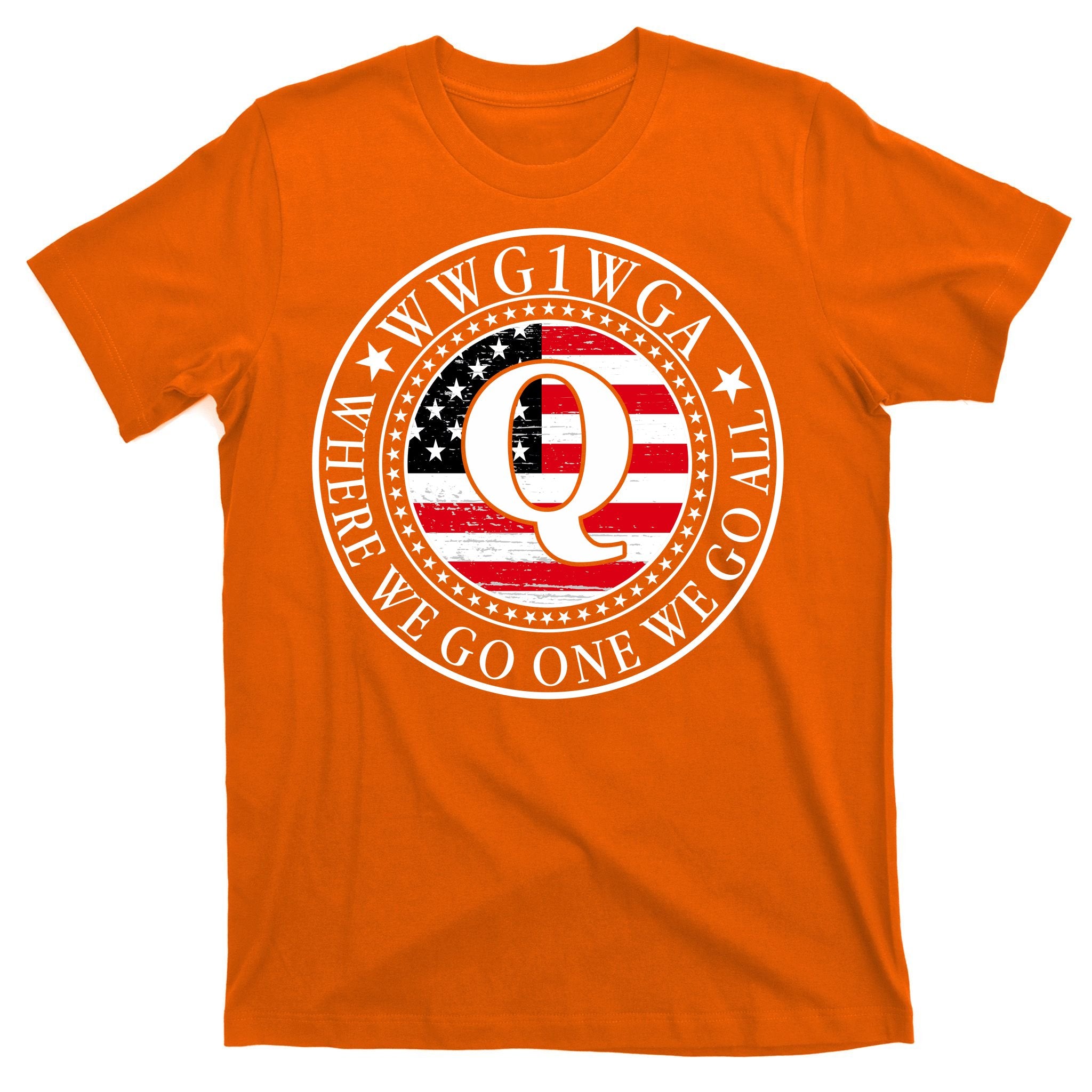 WWG1WGA Qanon Flag Emblem T-Shirt