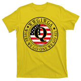 WWG1WGA Qanon Flag Emblem T-Shirt
