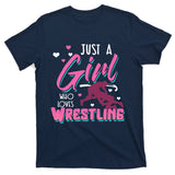Wrestling Woman Wrestler Mother Battle Women T-Shirt