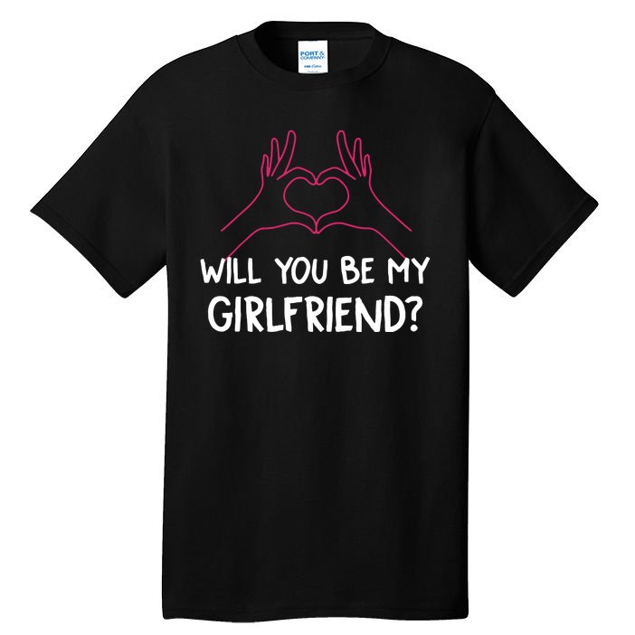 Will You Be My Girlfriend Valentine Tall T-Shirt