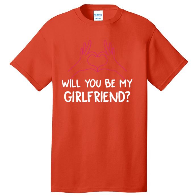 Will You Be My Girlfriend Valentine Tall T-Shirt