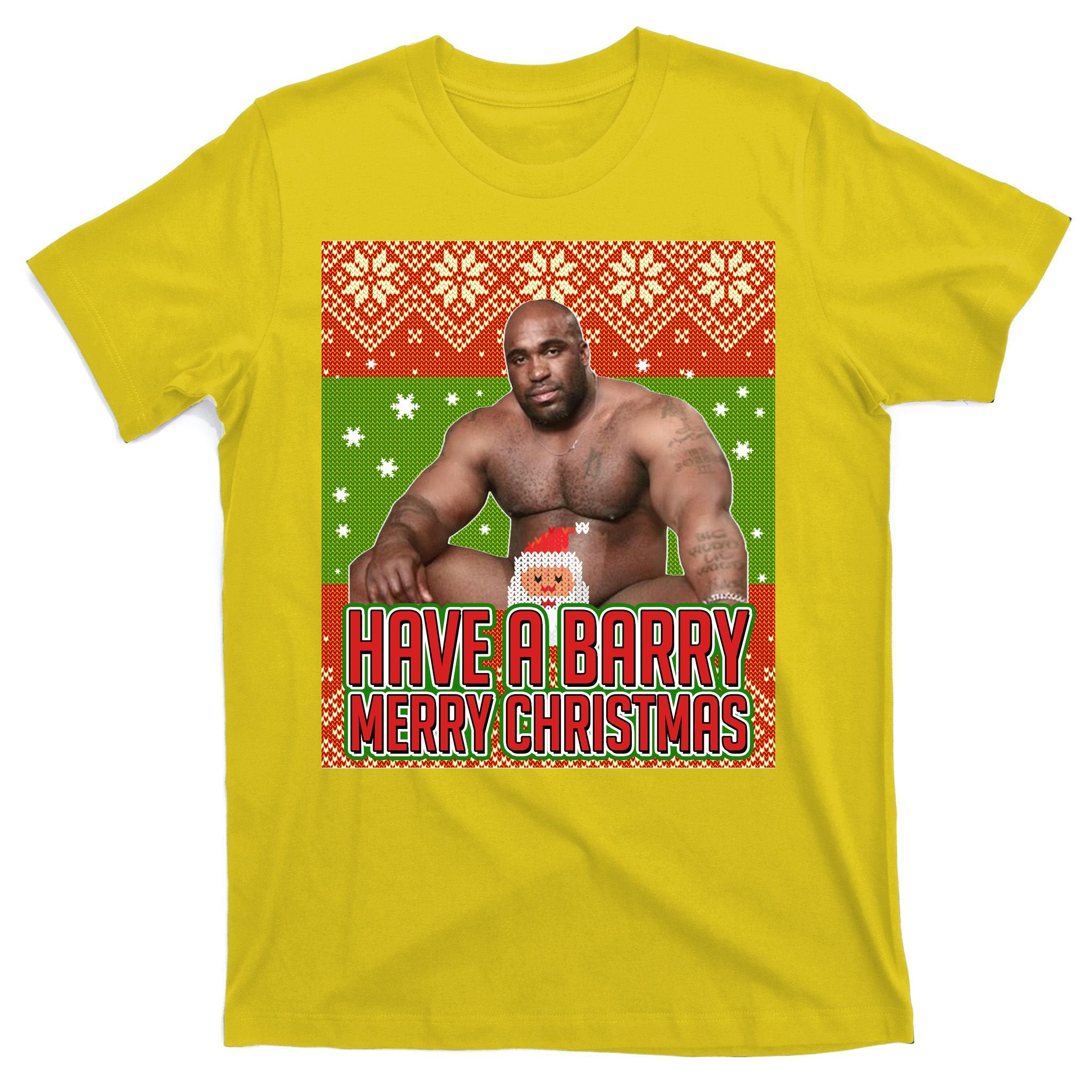 X-Mas Christmas Have A Barry Merry Christmas Ugly Sweater T-Shirt