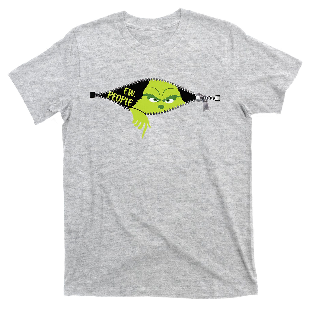 Xmas Green Color Saying Ew People Christmas T-Shirt