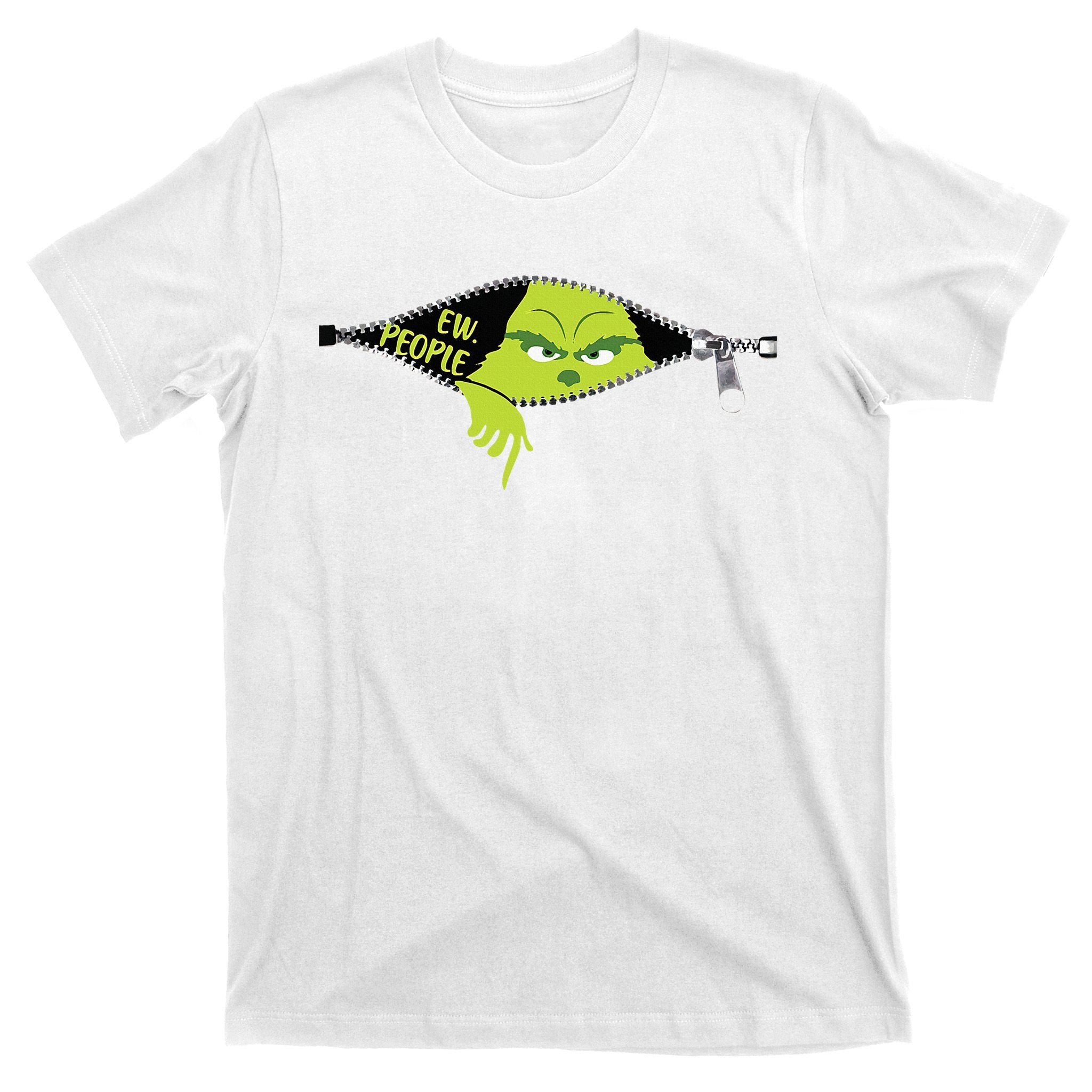 Xmas Green Color Saying Ew People Christmas T-Shirt