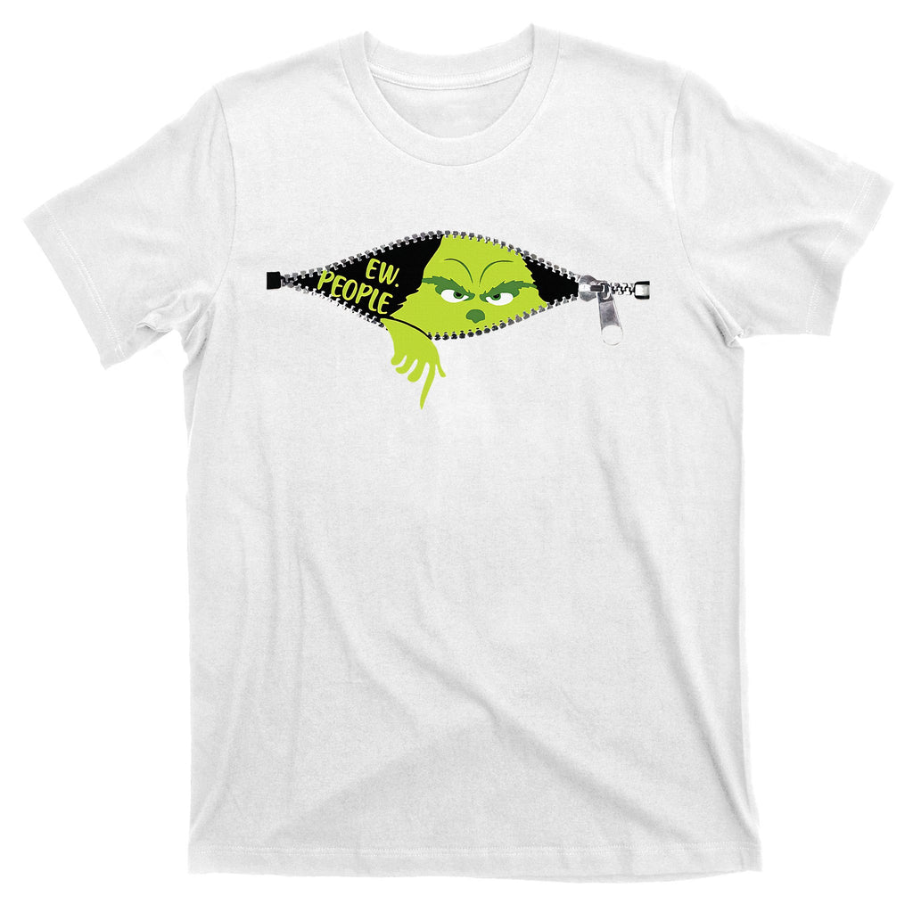 Xmas Green Color Saying Ew People Christmas T-Shirt