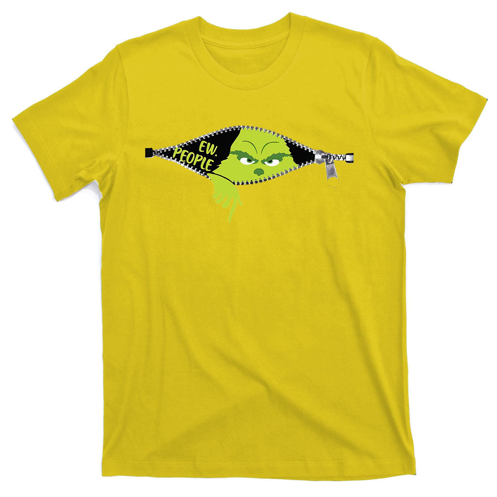 Xmas Green Color Saying Ew People Christmas T-Shirt