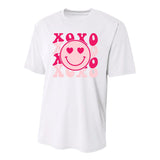 Xoxo Retro Groovy Valentines Day Smile Youth Performance Sprint T-Shirt