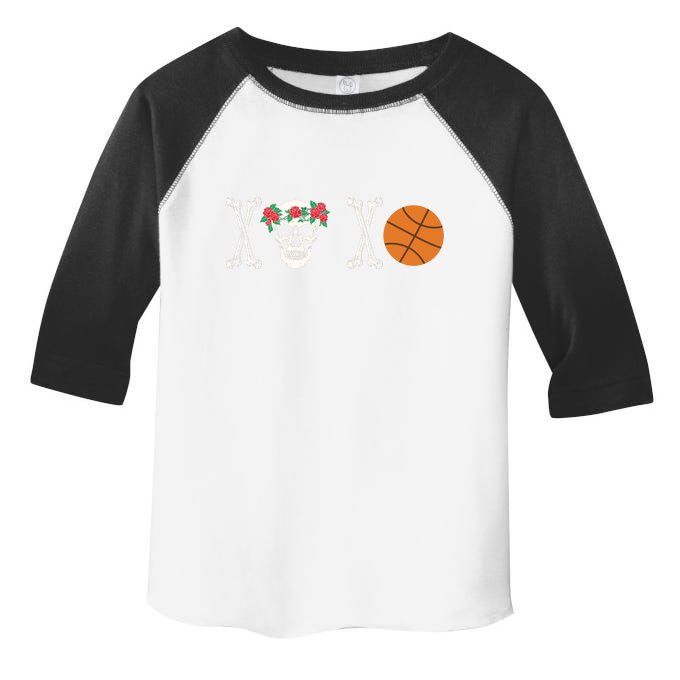 XOXO Skeleton Basketball Valentine Gift For Valentine Day Toddler Fine Jersey T-Shirt