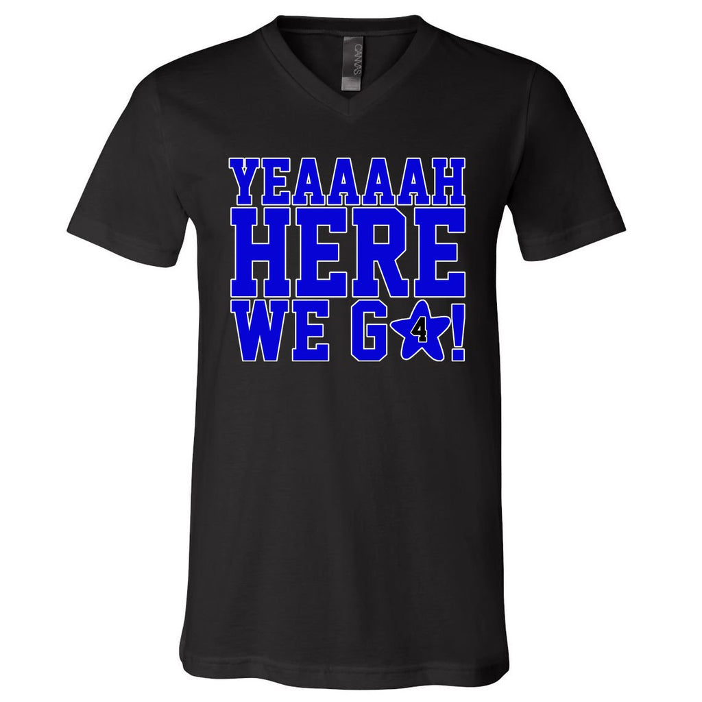 Yeah Here We Go Dallas Football Sport V-Neck T-Shirt