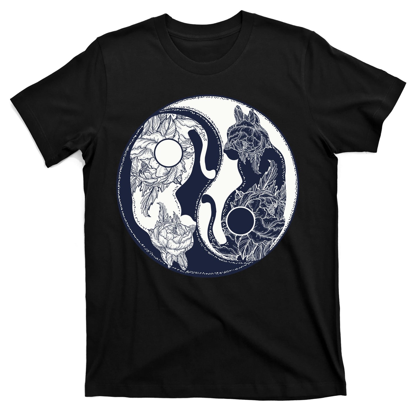 Yin Yang Cat Logo T-Shirt