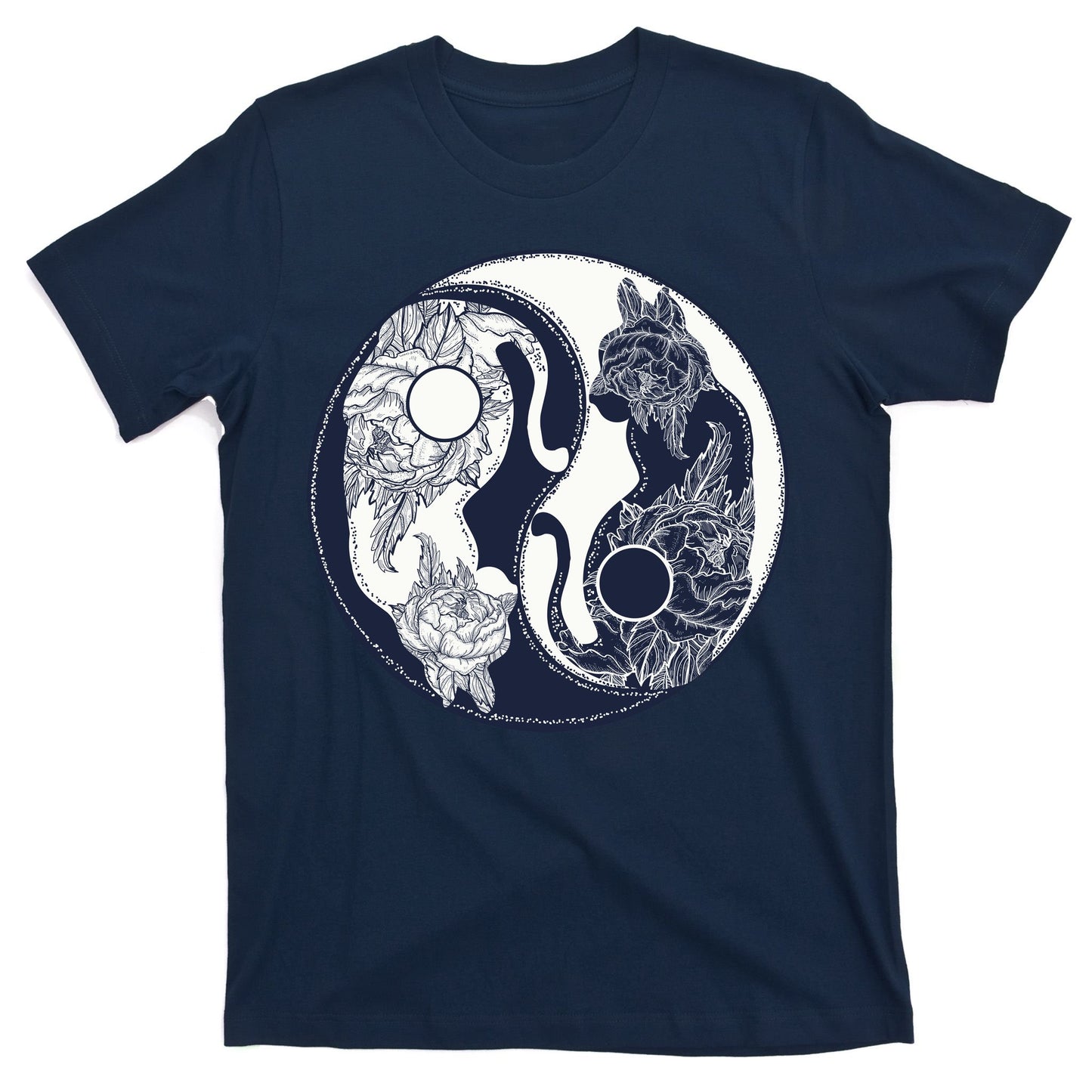 Yin Yang Cat Logo T-Shirt