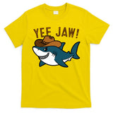 Yee Jaw Cowboy Old Western Shark T-Shirt