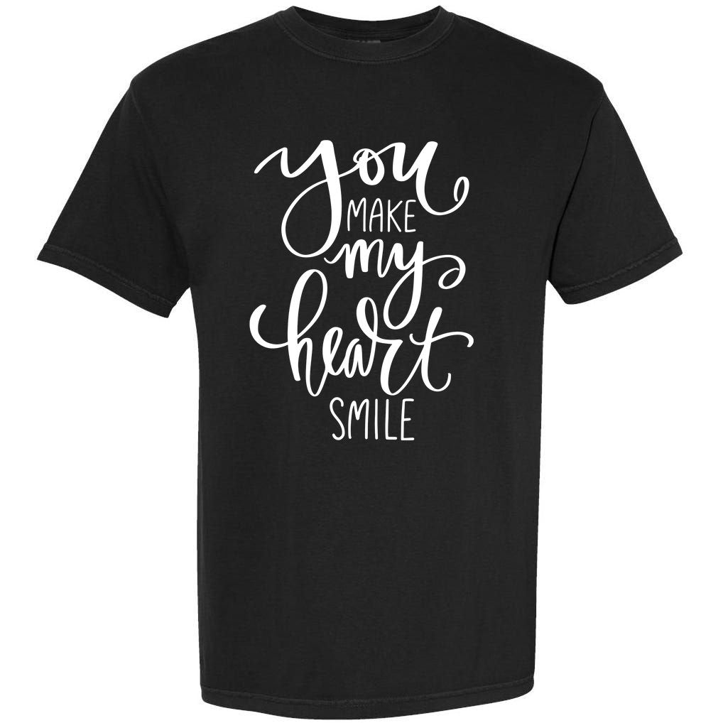 You Make My Heart Smile Cute Gift Garment-Dyed Heavyweight T-Shirt