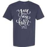 You Make My Heart Smile Cute Gift Garment-Dyed Heavyweight T-Shirt