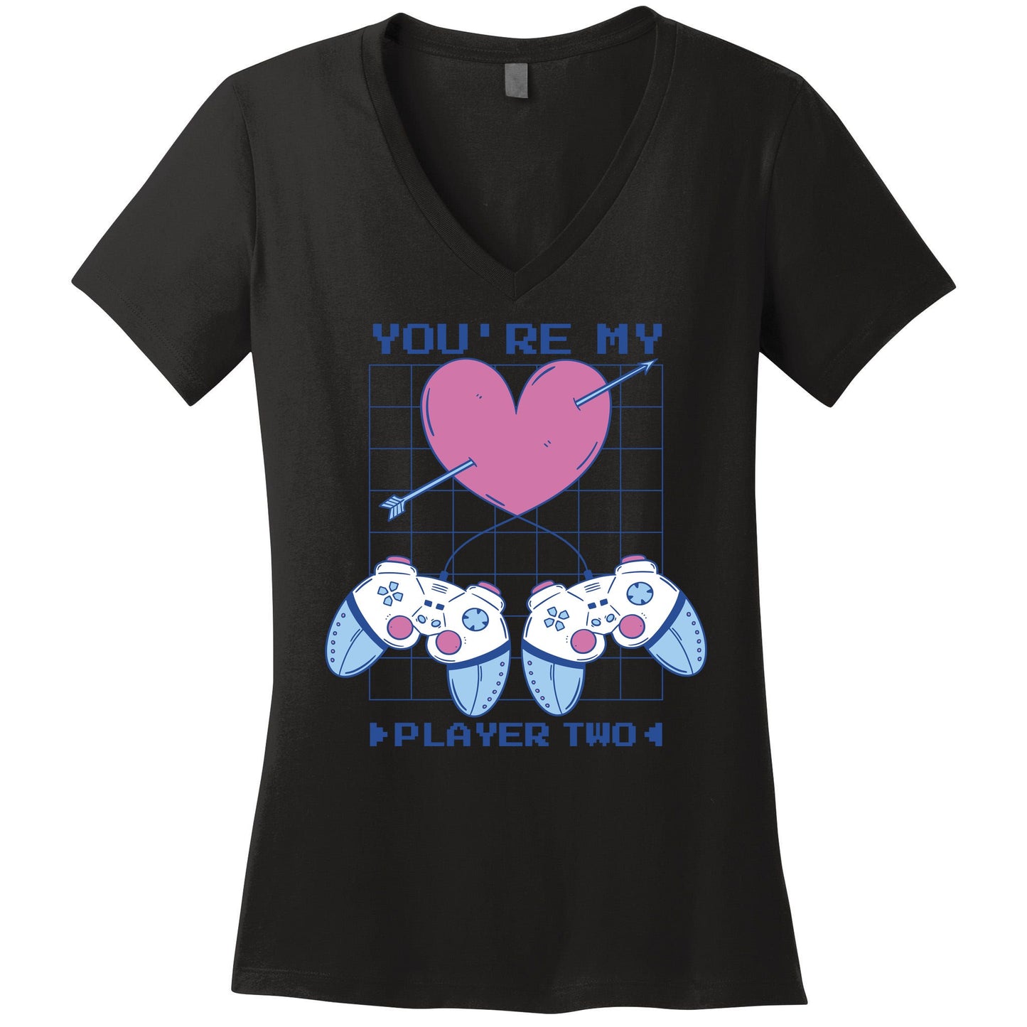 You're My Player Two Gamer Women's V-Neck T-Shirt