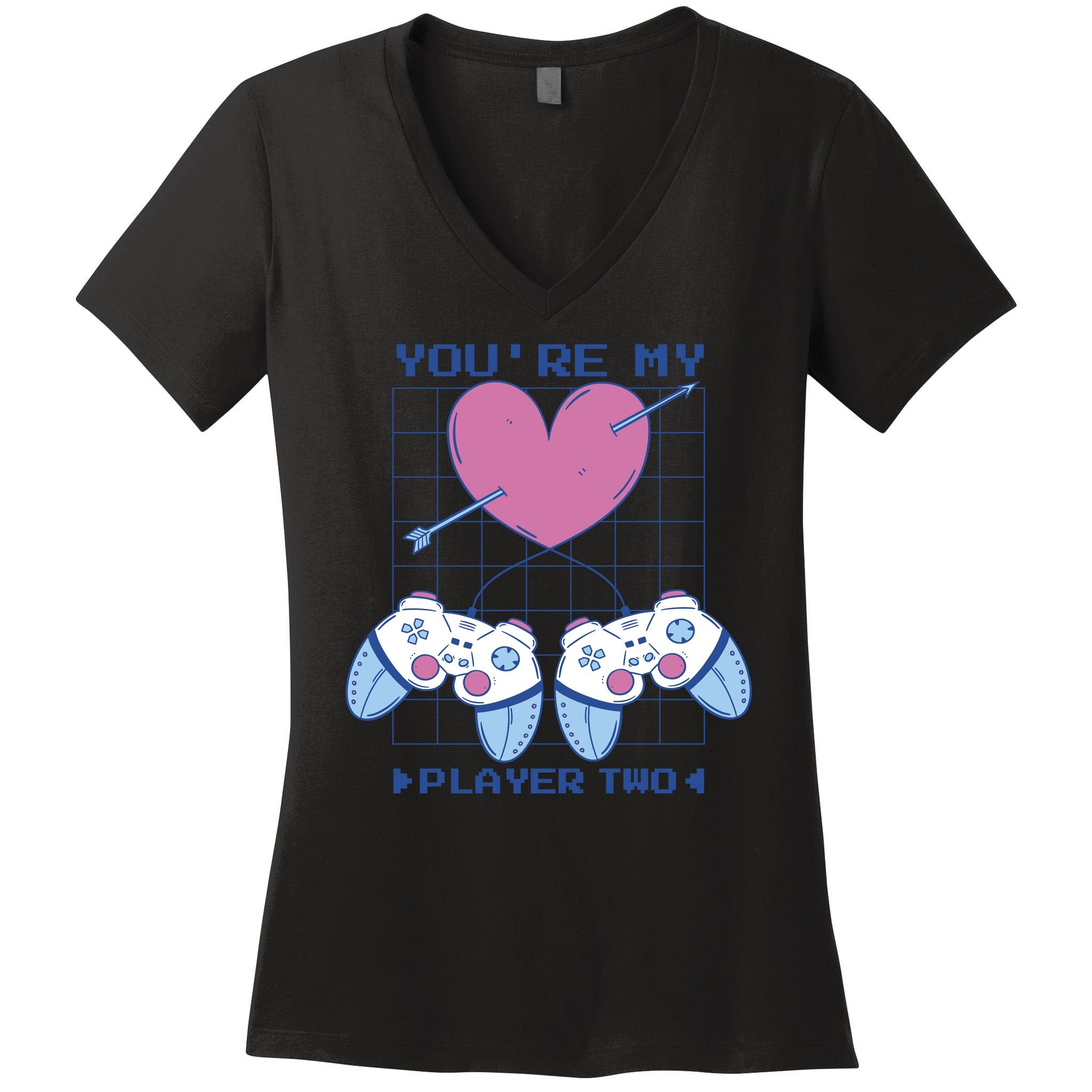 You're My Player Two Gamer Women's V-Neck T-Shirt